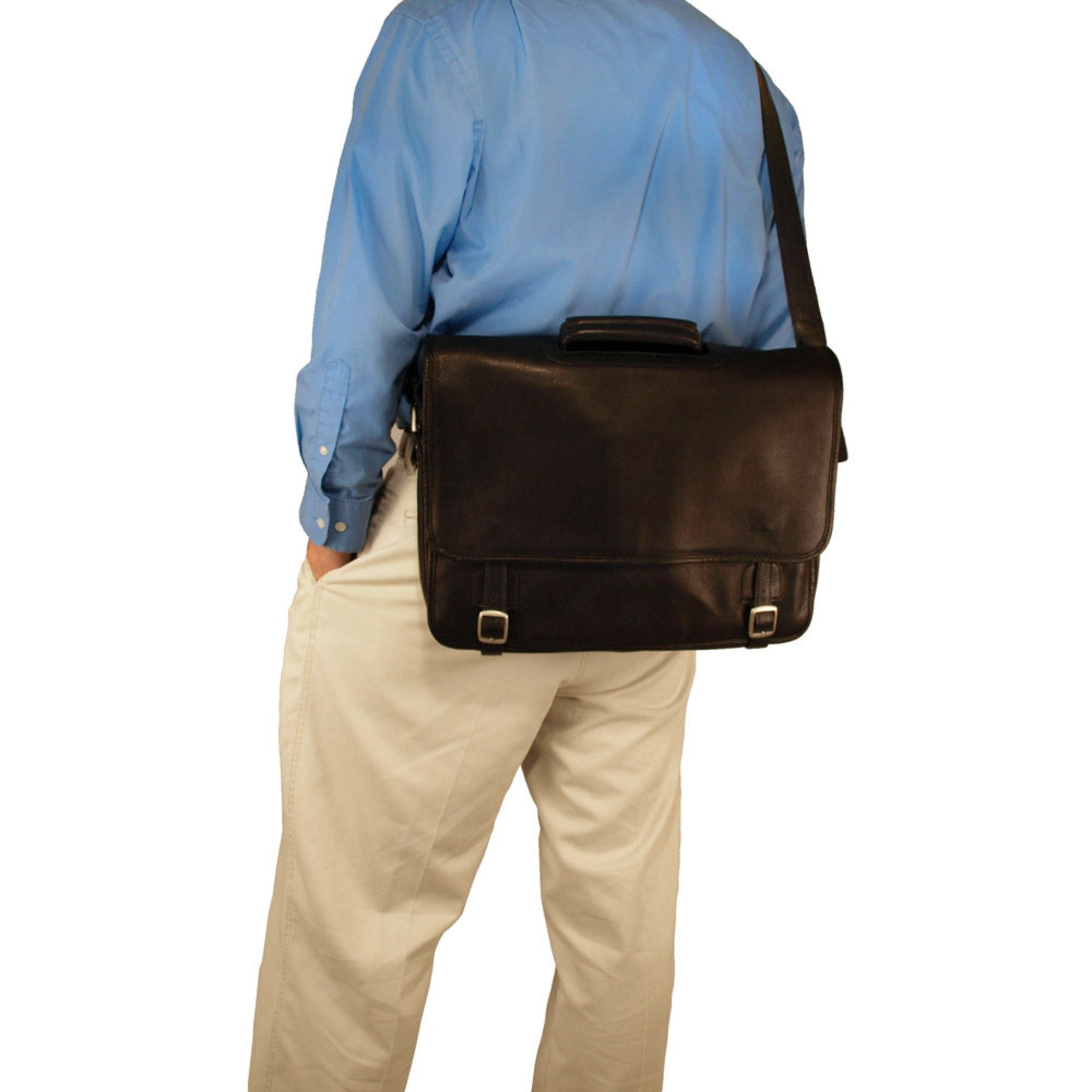 Grammercy Park Leather Laptop Brief - Image 8