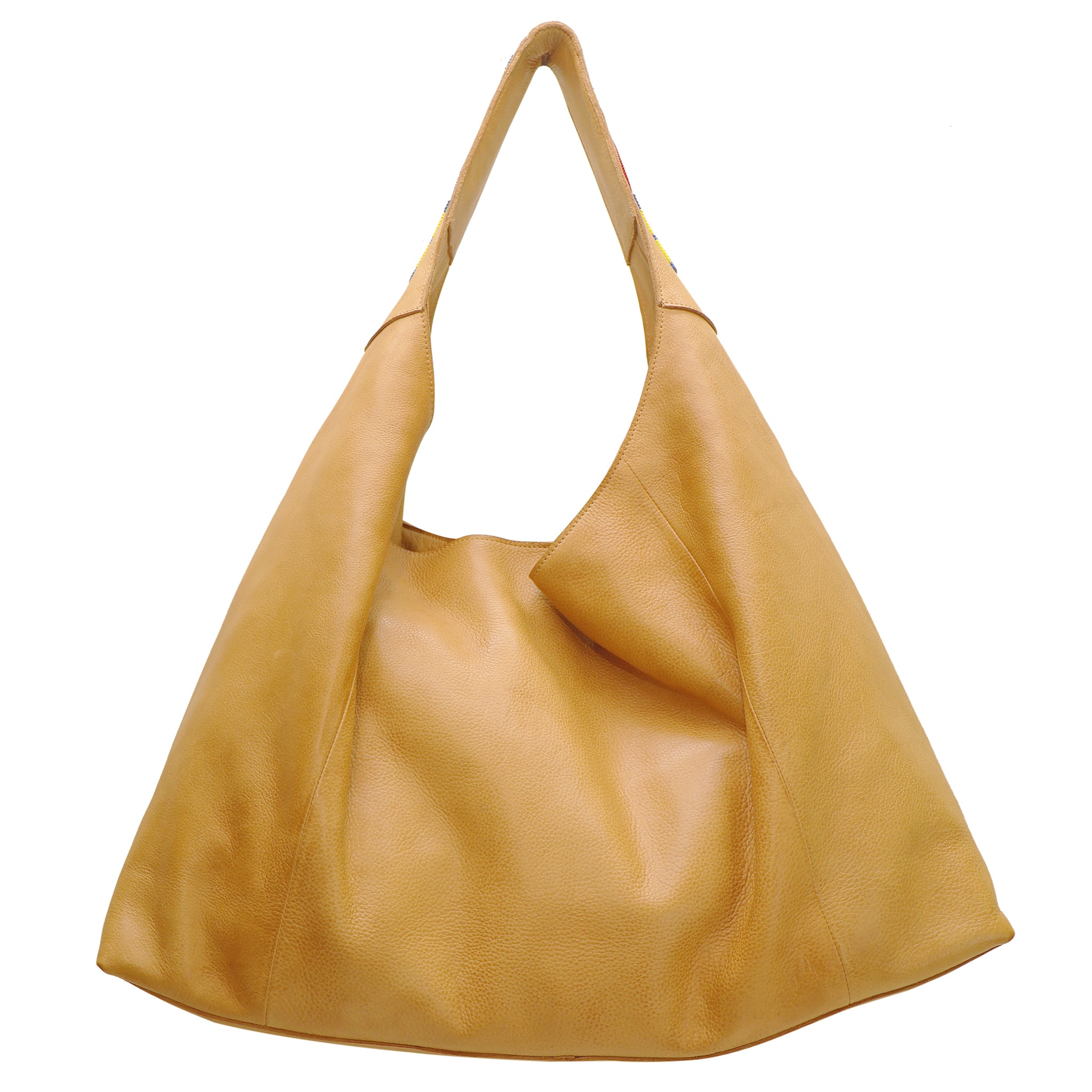 Lindsey Beaded Leather Tote Bag