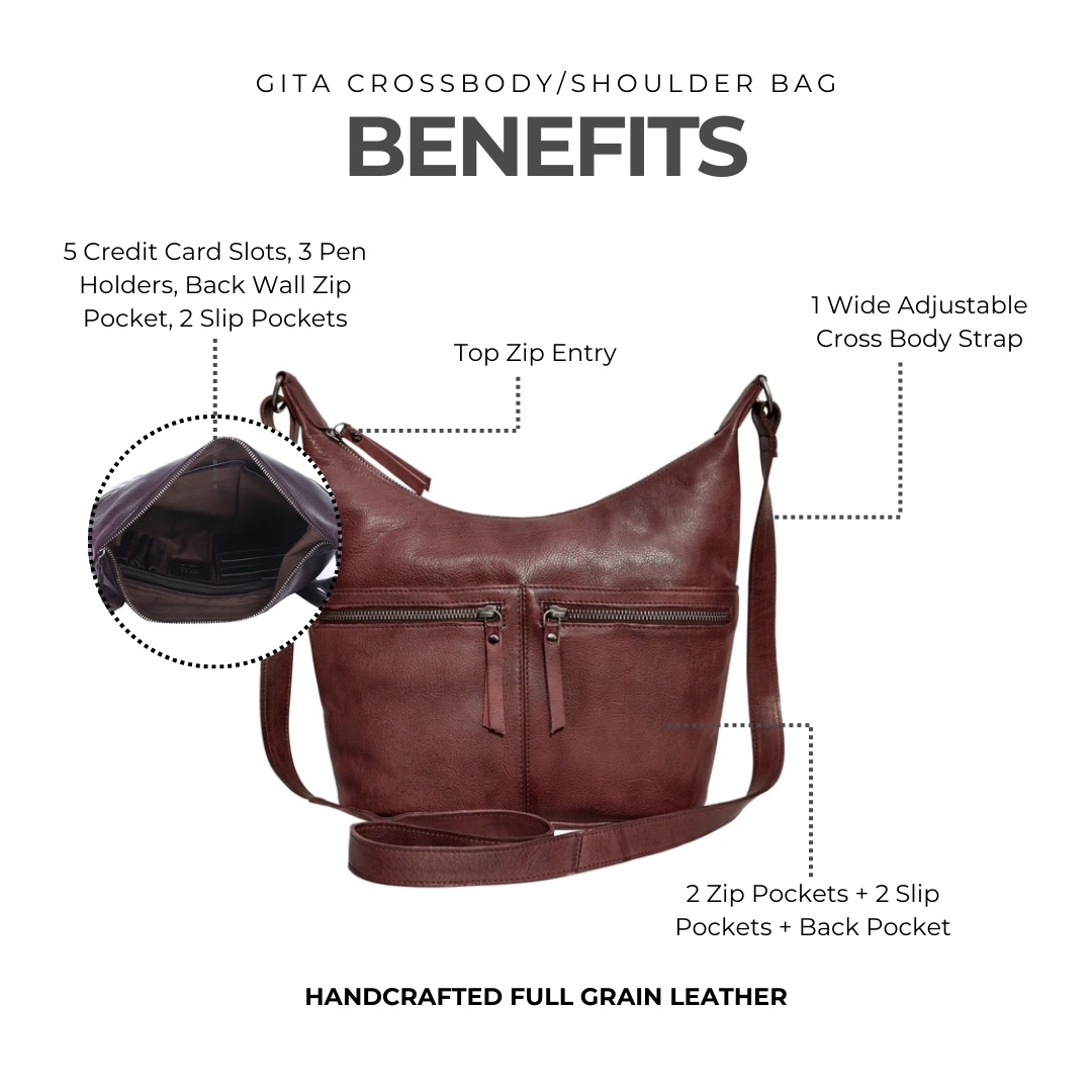 Gita Leather Crossbody Bag - Image 5