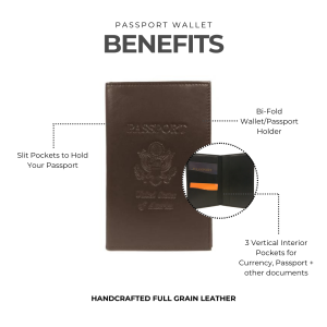 Alternative view of Leather Passport Wallet